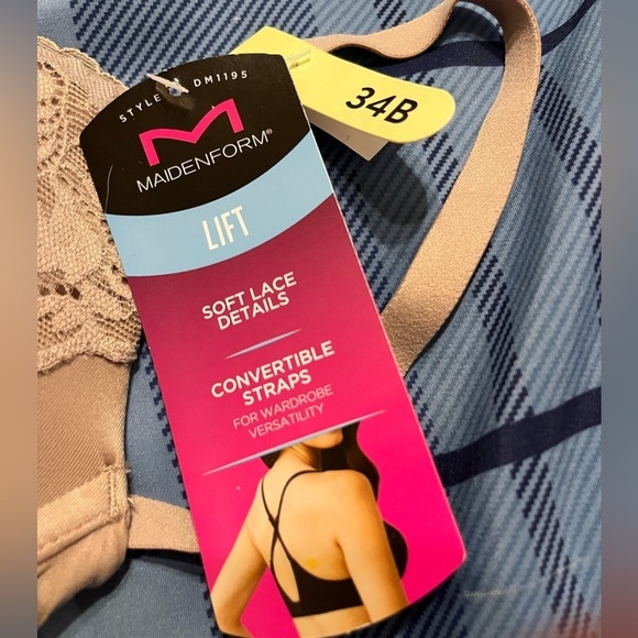 NWT Maidenform Comfort Devotion Your Lift Underwire Bra Convertible Straps 34B - Picture 5 of 7